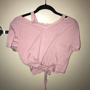 Pink crop top